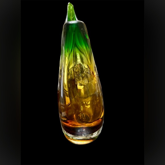 VINTAGE MURANO SOMMERSO HANDBLOWN GLASS VASE - Picture 3 of 6